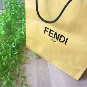 FENDI Medium Paper Shopping Gift Bag Only Empty